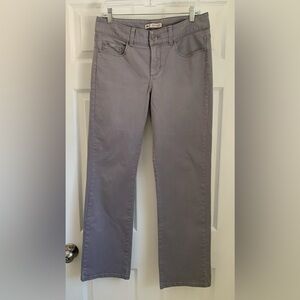 Lee Gray Slender Secret 5 Pocket Pants Cotton with 2% Spandex Size 8